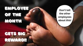 Amateur Footjob In Car From My Manager