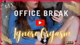 Ignore You Office Break Masturbation Up Skirt LeverageURAssets No Panties Blue Shirt - 508