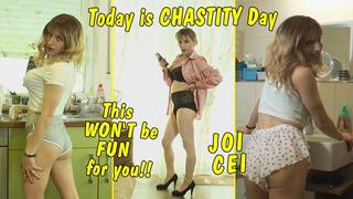 Today is Chastity Day! This won't be fun for you! But for me! JOI CEI by Tranny GERMAN DEUTSCH