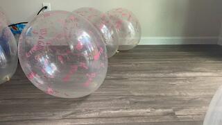 Girly Pink Balloon Bust (Qualatex 18")