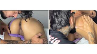 sucking ass and pussy
