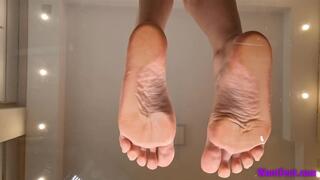 Margo Soles on Glass - Barefoot - HD MP4