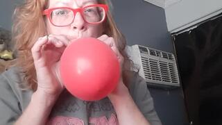 Popping a Couple Small Balloons