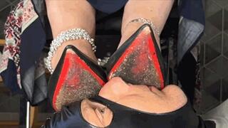 CC - Louboutin Red, Encrusted Dirt