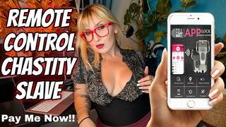 Remote Control Chastity Slave