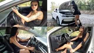 Jade tries to drive away from her annoying boyfriend POV