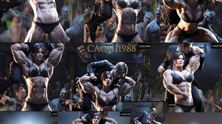 Unstoppable Strength: Claire's Muscular Triumph Over the Undead