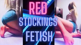 (57) RED STOCKINGS FETISH