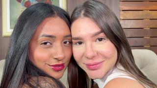 INTERRACIAL ENGAGED KISS - NEW TOP GIRLS MARCELA AND LUCIA - NEW MR 2024 - CLIP 1