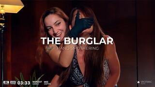THE BURGLAR HAND SMOTHERING - pov - milf - big tits - gloves - domination