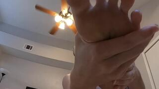 Giantess Stepson Hides and Worships her feet and asshole