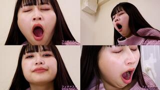Misono Mizuhara - CLOSE-UP of Japanese cute girl YAWNING - 1080p