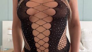 Girl fingering pussy on the bed