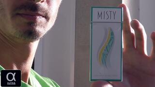 Smoking Misty 120s green menthol