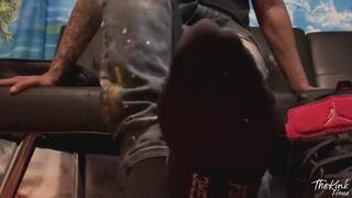 Removing Shoes and Jerking Off