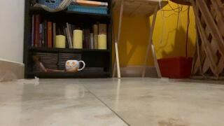 Dirty feet in flip flops and big finish