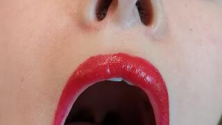 ORAL EXAMINATION {TONGUE VISIBLE} | Cassie