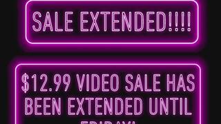 Video Sale Extended