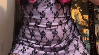 Sucking and Riding a Thick Dildo