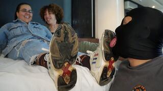 Sucking Microbes From Girls' Sneakers