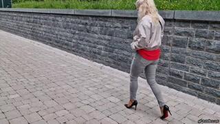 my Louboutin high heel falls into the river and floats away HD wmv 1920x1080