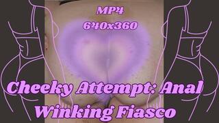 Cheeky Attempt: SSBBW Rachel's Anal Winking Fiasco MP4 640x360