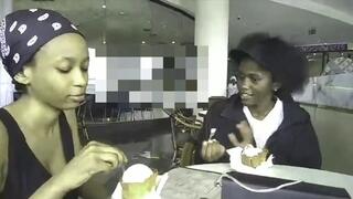 Two Teen Ebony Lesbians in Holiday Cabin