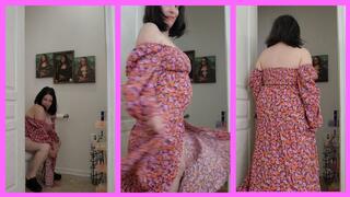 AFTERNOON DUMPS WEARING A NEW FLORAL DRESS