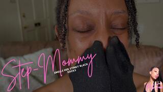 Step-Mommy Smells Her Stinky Black Socks