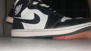 Full weight cock trample nike jordan 1 imprint