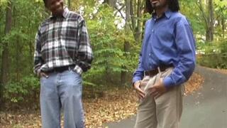 2 Big Black Cocks Visit Their Neighbor Jessica Blows Them Outside Of Her Trailer! (mp4 sd)