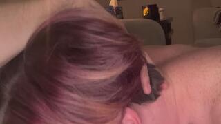 Lengthy, Sloppy, Gagging Blow Job with a Fat Facial