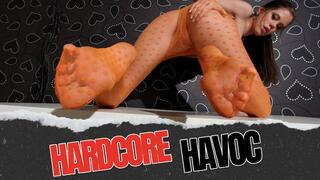 Little Caprice pantyhose Foot Fetish masturbation Toe spitting and feet sniffing