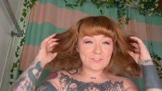 STRAIGHTENING WAVY RED HAIR