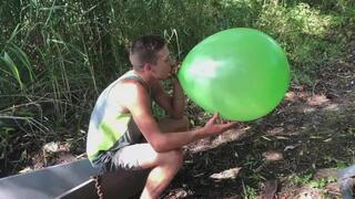 Jason and Eugene b2p one green balloon