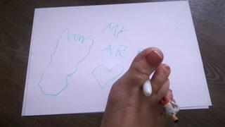 Art with shrinked friend