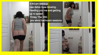 FRIDAY THE 13TH EARLY WAKEUP AM PEE DETOX FEEDING