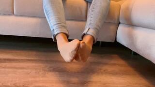 My beautiful feet in Nylon