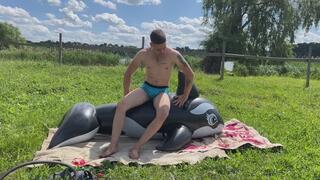 Jason Hot Burst Black Whale in Hot Weather