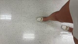 Walking Around Store After Wearing Heels For Business Meetings All Day