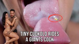 Tiny cuckold rides a giants cock - Lalo Cortez and Vanessa