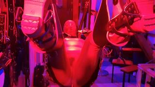 Red Rubber Sling Session Short