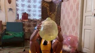 Jason sit to pop balloons on Pluto