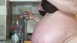 MastersLBS 40 Weeks Pregnant Dish Washing Custom