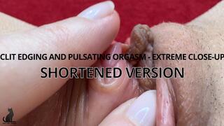 Clit Edging and Pulsating Orgasm - Extreme Close-up - Shortened Version