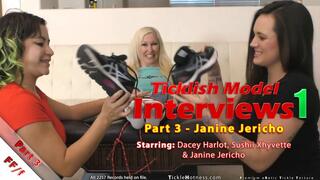 Ticklish Model Interviews 1 - Part 3 - Janine Jericho