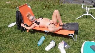 snorkel fetish pantsing oil body outdoor