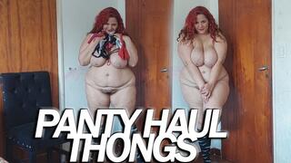 BBW PANTIES TRY ON HAUL THONGS