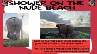 SHOWER ON THE NUDE BEACH