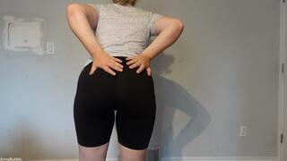 Ass Spreading in Biker Shorts